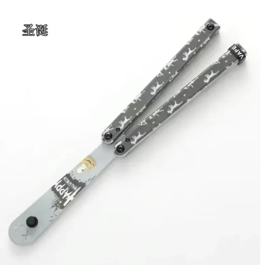 Clone Training Butterfly Knife POM Plastic Material Balisong Flipper Trainer CNC Cutting No Edge Safe Outdoor Spinner
