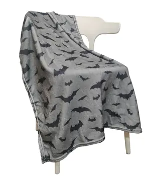 1PC Gifts Blanket Black Bats Printed Flannel Blanket Perfect for Sofa Office Bed Travel Sleep Read Relax Camping four season use 11