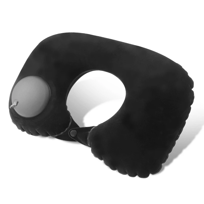 Inflatable U-Shape Travel Neck Pillow – Portable Cervical Support Pillow for Airplane Comfort