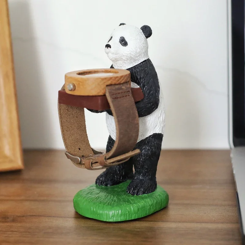 Panda Table Watch Holder Organizer Case Luxury Apple Watch Stand Per La Ricarica Display Ornamenti Staffa Da Uomo Regalo In Plexiglass