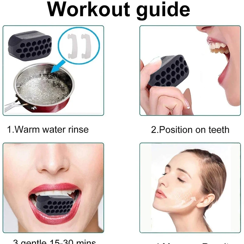 Sports Facial Jaw Exerciser Gym Fitness Ball JawLine Muscle Training Double Chin Reducer Neck Face Slimming Mouth Jawliner muscle trainer