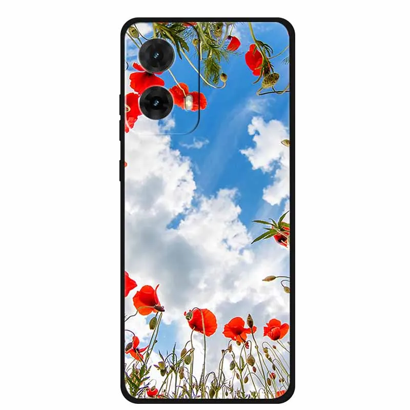 Colorful Painted Cat TPU Soft Silicone Phone Back Cover - Cute Design
