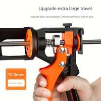 1pc Automatic Glass Glue Gun - Labor-Saving, Adjustable, and Ergonomic Hand Tool with Easy Glue Breaking and Smooth Application 1