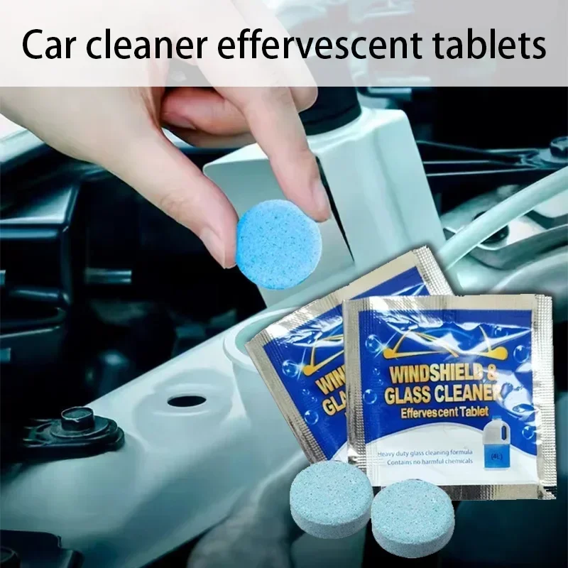 Car Windshield Glass Concentrated Washer Tablets Car Effervescent Washer Fluid Wiper Glass Solid Cleaning Tablets for Car Window