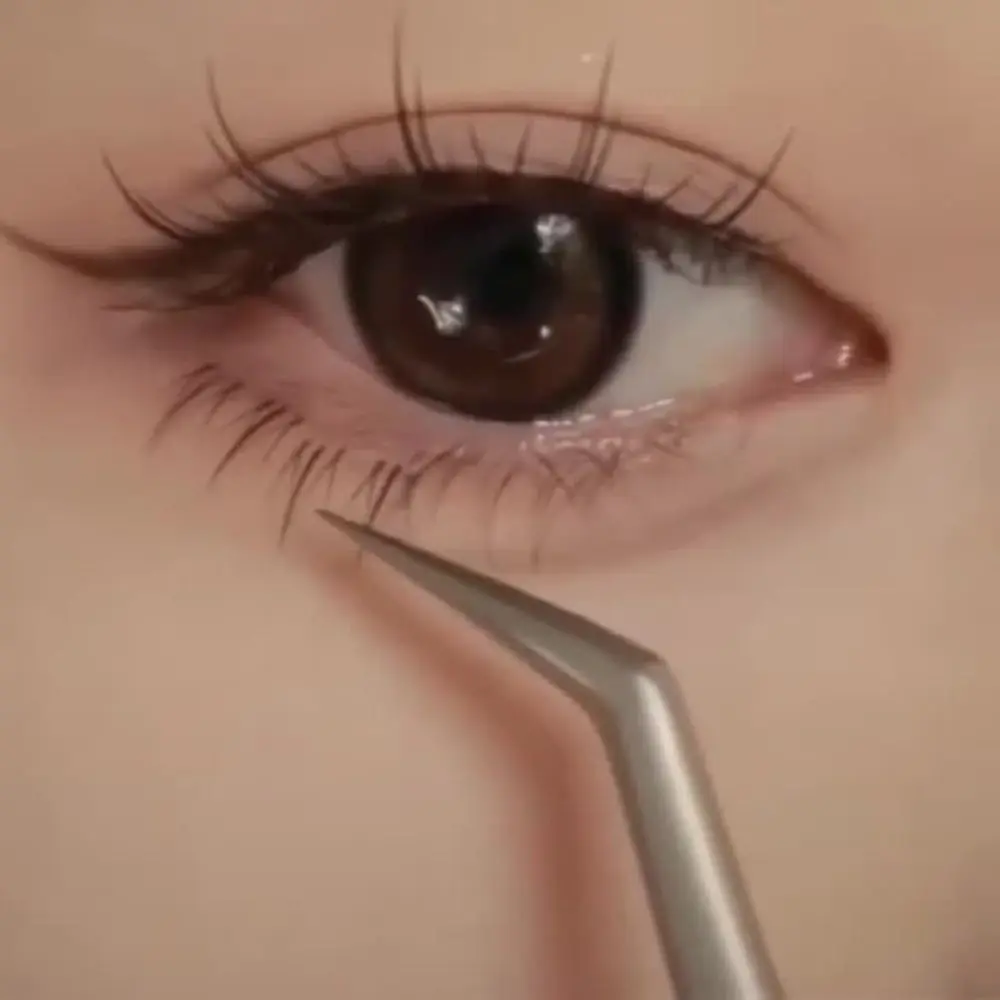 휴대용 자연스러운 속눈썹 아름다운 단일 클러스터 메이크업 도구 대용량 자가 접착식 인조 속눈썹 초보자용