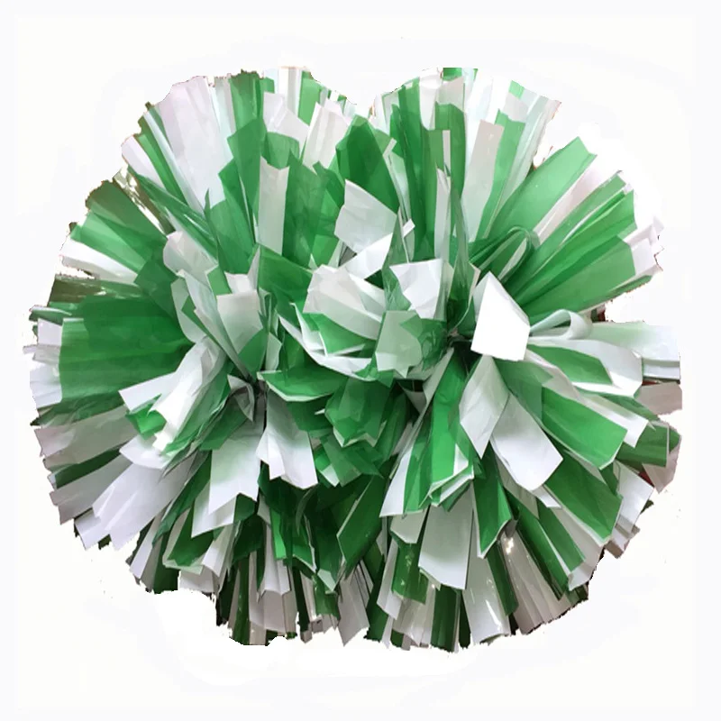 2Pcs 32cm Sports Meet Cheers Pompon with Baton Handle Color Can Free Combination