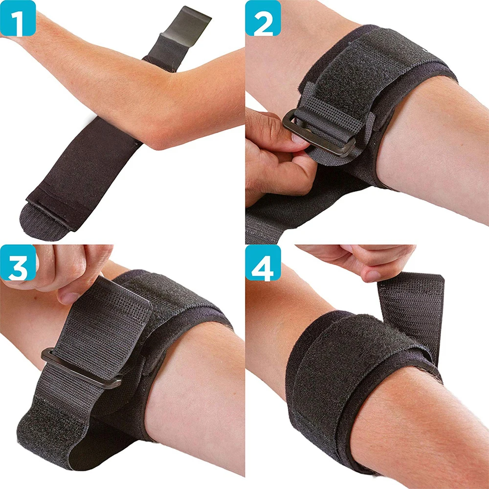 1Pcs Tennis Elbow Brace for Men and Women, Adjustable Tennis Elbow Strap, Brace for Tendonitis and