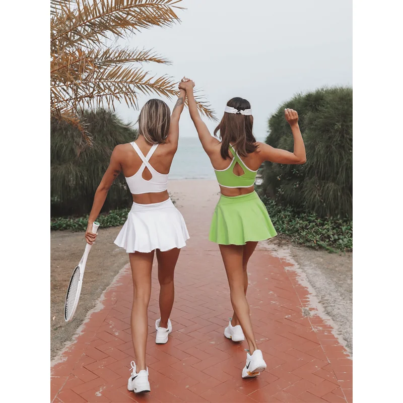 Women's One-piece Sports Dress For Outdoor Running Fitness