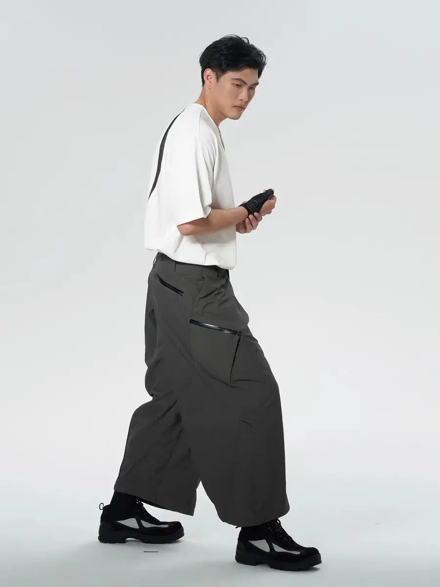 Corrosion equipment 24aw P31-GY Wide leg pants layering effect design multipocket dwr coating material ykk zippers techwear