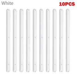 10 - Piece Set of Durable Plastic Drawer Slides for Cabinets and Cupboards (White)