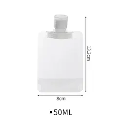 10-Piece Travel-Size Thickened Cosmetic Containers for Lotion, Shower Gel, Shampoo, and Cleanser (10Pcs 50ML)