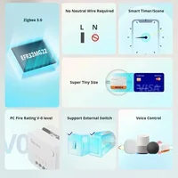 SONOFF ZBMINI L2 Zigbee Zbminil2 Zigbee Smart Switch Mini L2 No Neutral Wire Required 1-Gang Two-Way Control Alexa Google Home - Image 3