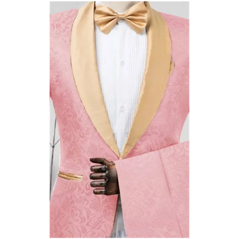 Description Picture 5 of itemNew Suit Men's Two-piece Groomsmen Clothing Wedding Dress Men's Suit Set Formal Dress (Jacket+Pants)