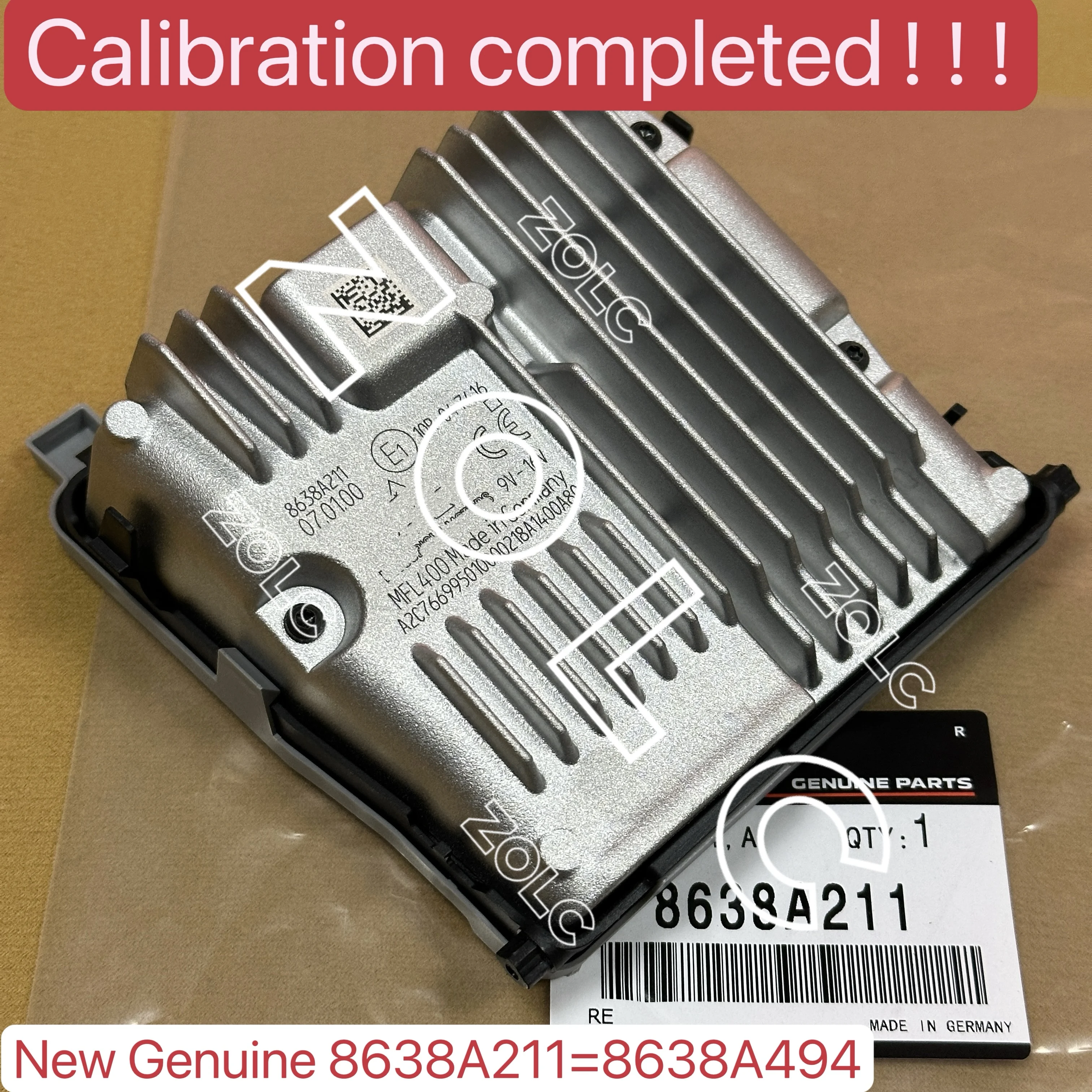 Camera Has Been 100% Calibrated Front Camera Radar Sensor