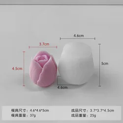 Elegant 3D Rose Silicone Mold for Handmade Creations - Perfect for Valentine's Day Gifts (83002276)