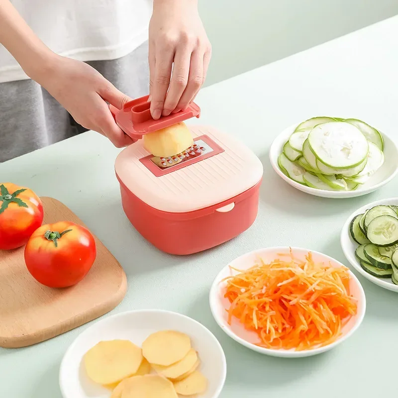 Multifunction Vegetable Cutter, Safe Mandolin, Kitchen Slicer, Salad  Slicer, Potato Chips Cutter, Kitchen Utensil - Fruit & Vegetable Tools -  AliExpress
