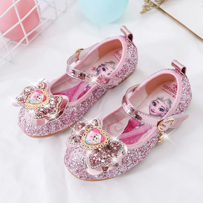 Disney Frozen Elsa Sandali Ragazze Bambini Partito Scarpe Da Ballo Bambini Sandali Principessa Congelati Sandali Brillanti Sandali Piatti