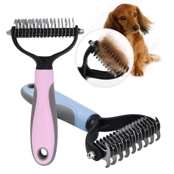 Professional Pet Deshedding Brush Dog Hair Remover Pet Hair Knot Cutter Puppy Cat Comb Brushes Dogs Grooming Shedding Supplies 1
