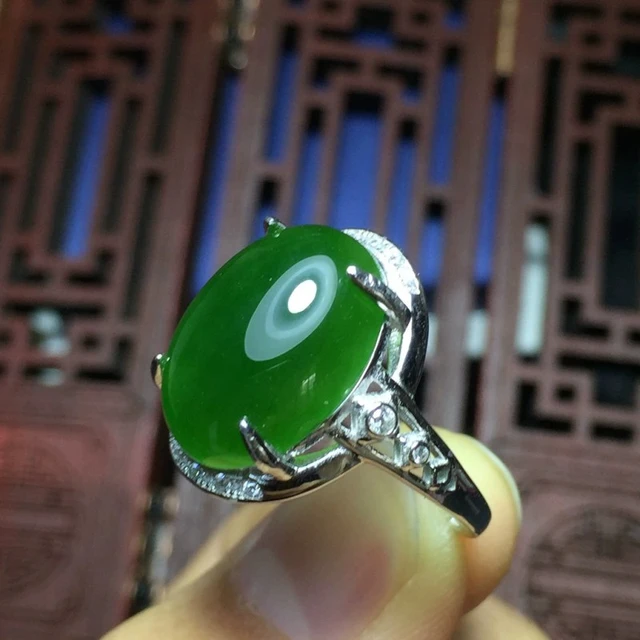 Natural Green Chalcedony Ring | 925 Sterling Silver Jewelry – Silverhub  Jewelry