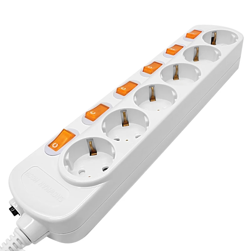 Power Strip 4 Socket Switch 16A with Grounding 3500W Surge Protector 1.5/2.5 meters Extension cord power strip electrical socket power socket power cord wall socket extender
