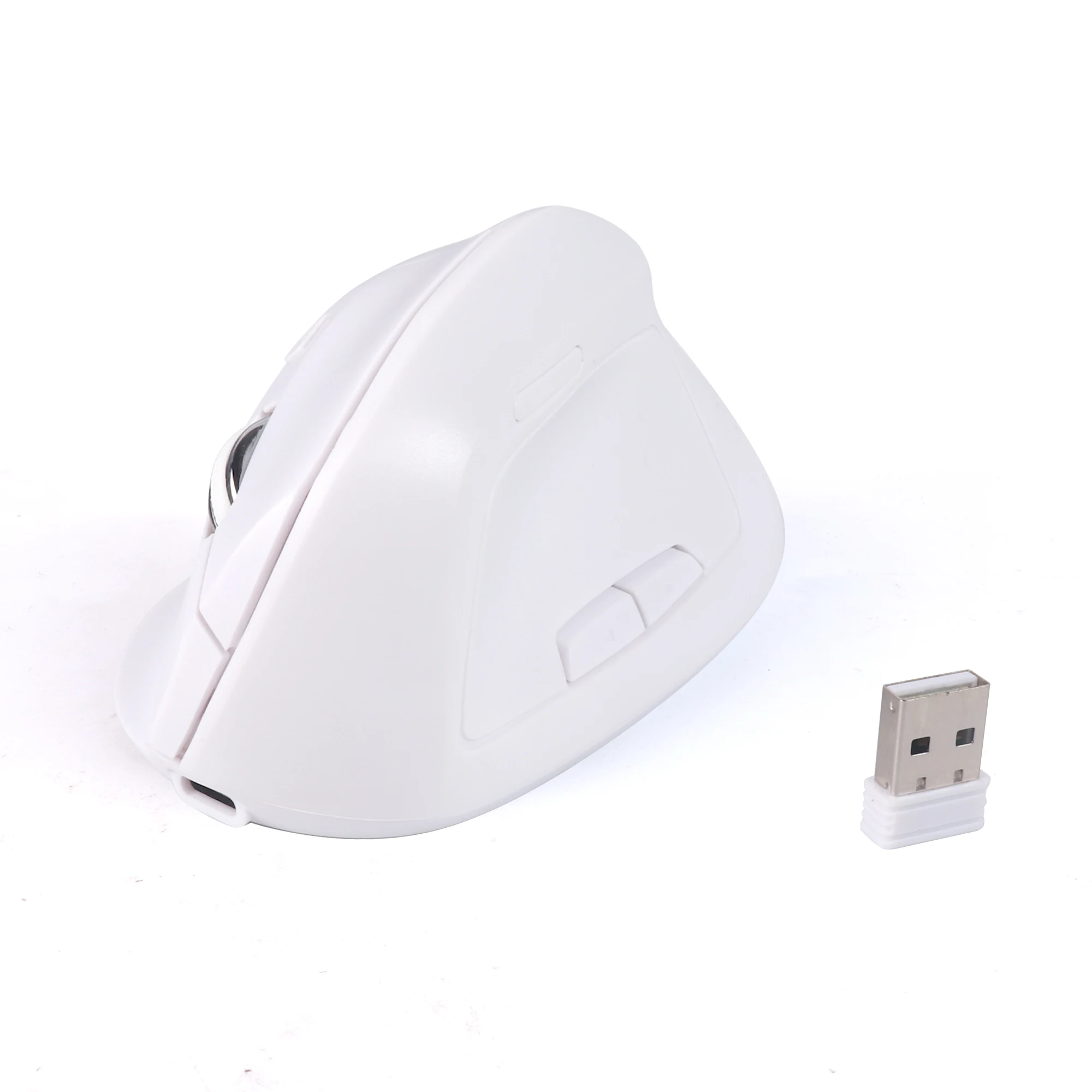 【big-discount】 Wireless 2.4G Bluetooth Dual-mode Mouse Vertical Mause Rechargeable Ergonomics Design With Side Keys Mute Button DPI Adjustable.