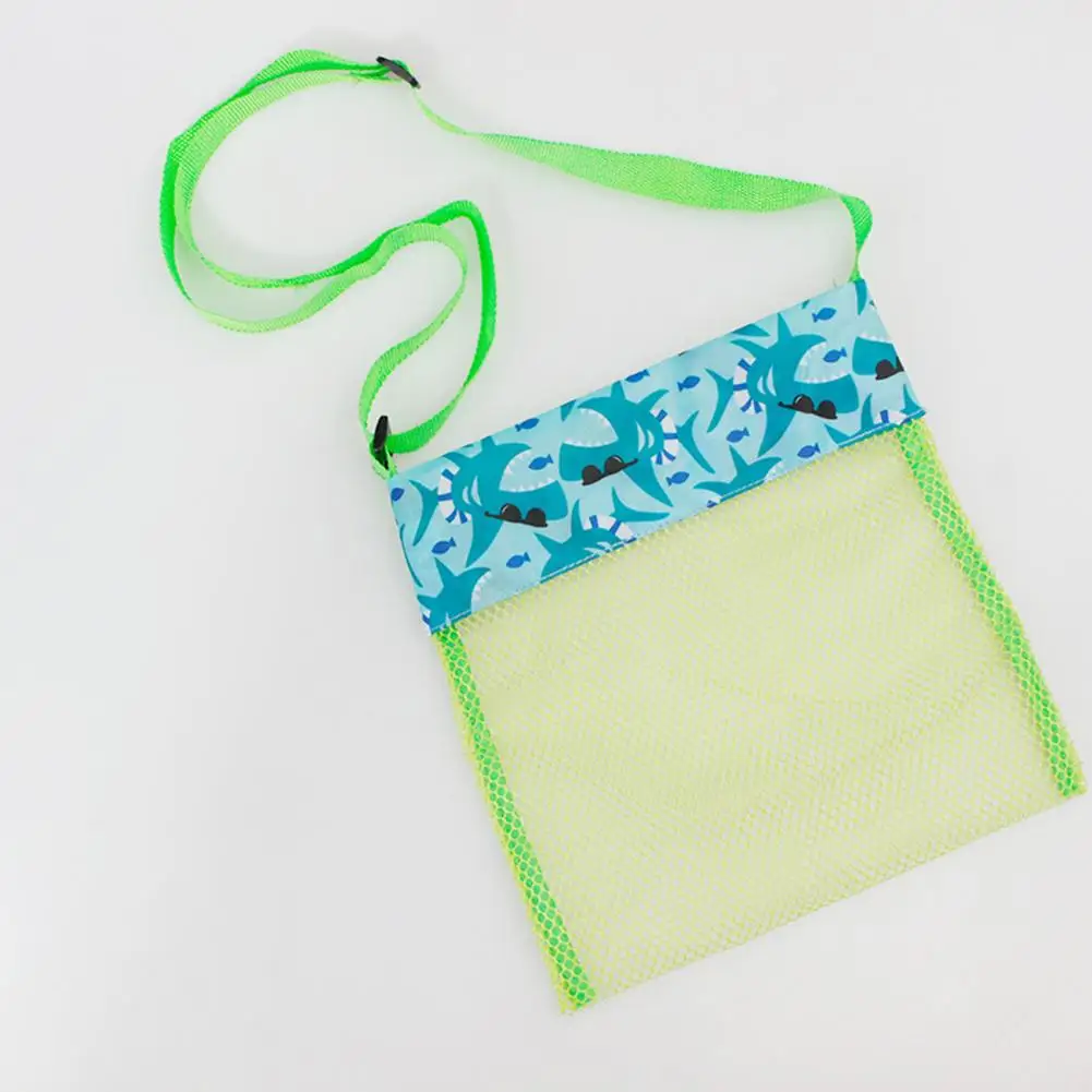 Ultra Light Mesh Beach Bag Adjustable Shoulder Strap Portable Sea Shell Collecting Bag  Kids Beach Bag    Beach Toy Bag 5