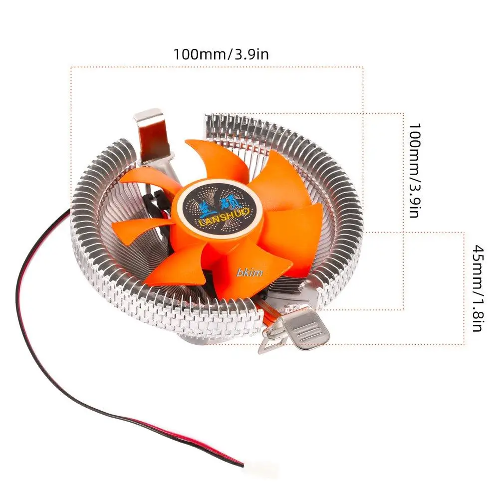 Hot CPU PC Case Cooling Fan Long Life Super Quiet Computer Cooler Heatsink for Intel LGA775 1155 AM2/3 754 Heat Dissipation Fan