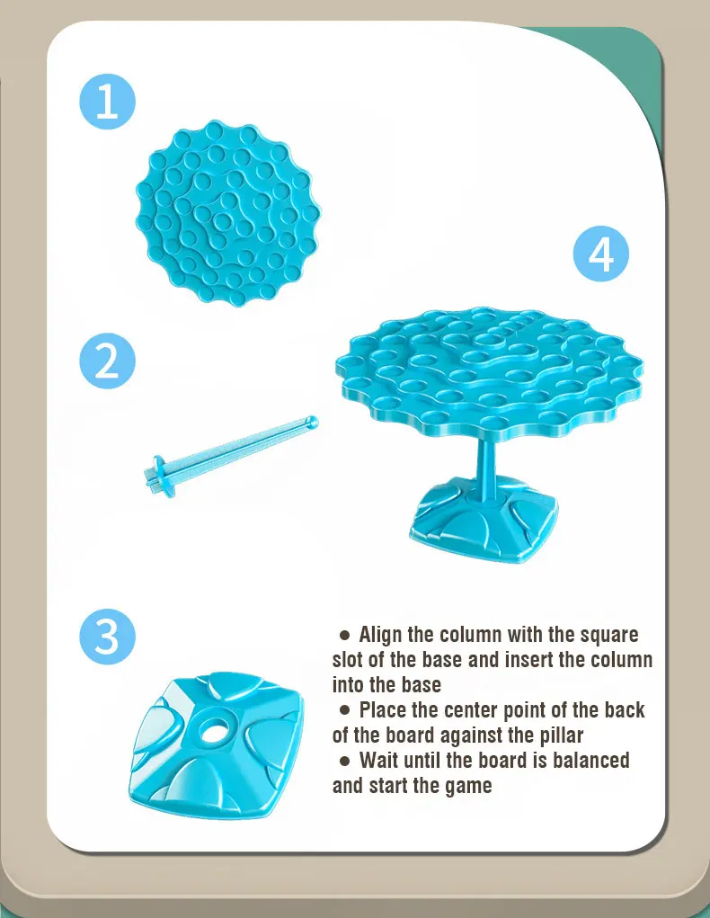 Balancing Board Puzzle for Kids Frog Balance Tree Educational Parent-child Interaction Tabletop Game Gifts Montessori Math Toy