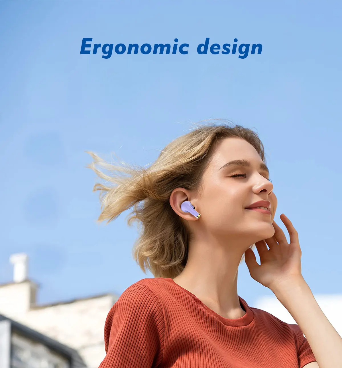 Transparent In Ear Wireless Bluetooth Headsets BT5.3 Deep Bass Earphones ENC Call Noise Canceling Headphones Stereo Earbuds