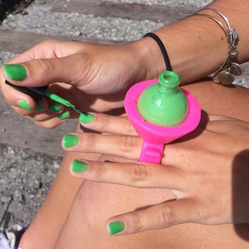 Wearable Silicone Nail Polish Bottle Holder