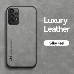 Elegant Frosted Leather Magnetic Phone Case with Hidden Iron Plate - Xiaomi 14 Pro (Light Gray)