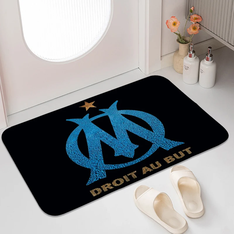 

Bathroom Mat M-Marseille O-Om Carpet for Bedroom Kitchen Accessories Non Slip Foot Mat Custom Living Room Rug Entrance Doormat