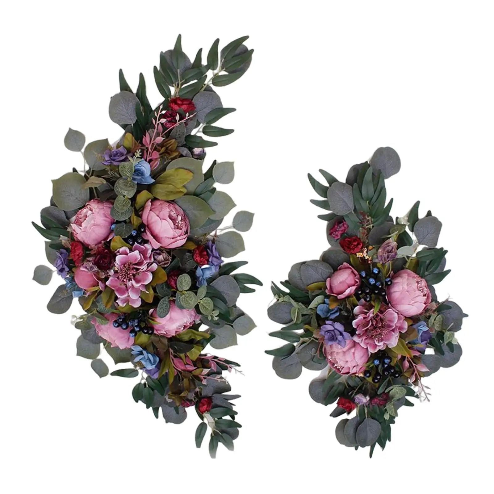 2Pcs Wedding Arch Flower Background Wall Decoration for Ceremony Reception