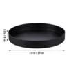 Metal Tray Round Black Trays For Decor Organizing Serving Decorative Circle Coffee Table Kitchen storage Plate supplies 6