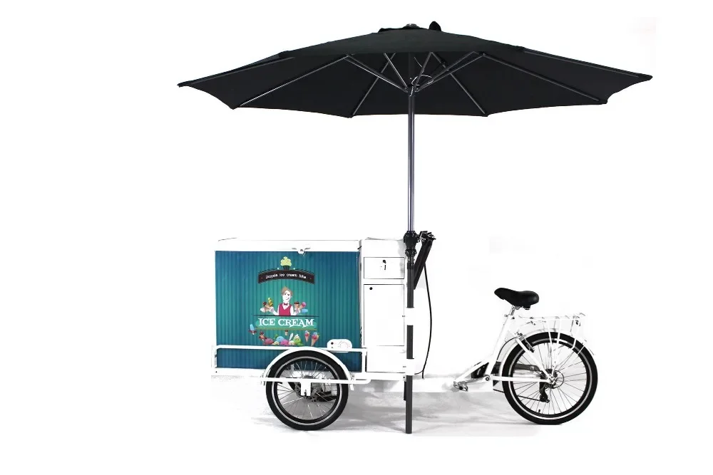 3 Wheel Electric Pedal Assist Vending Ice Cream Bike/ Freezer Tricycle