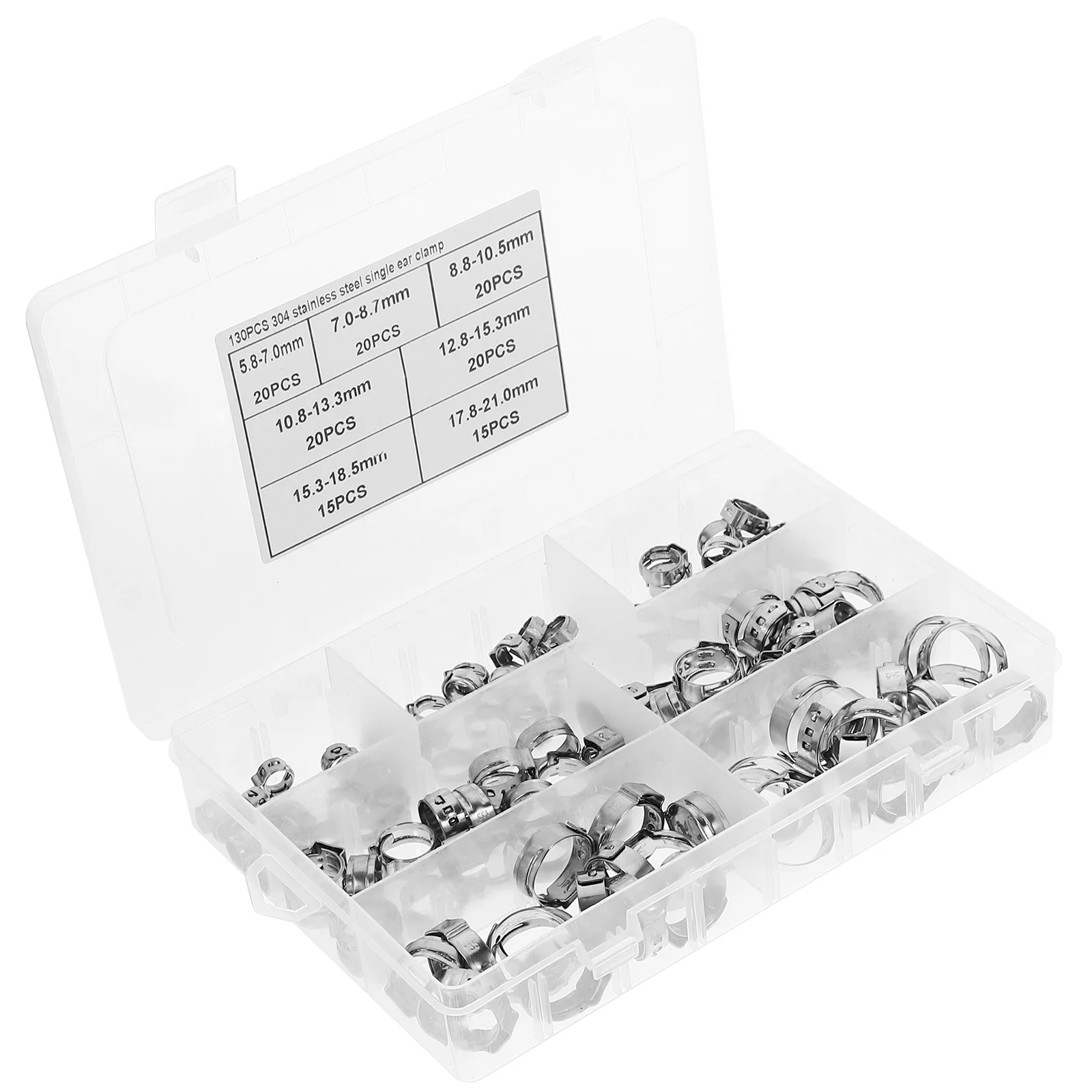 

Hose Clamp Cinch Rings Crimp Kit Plumbing Fastener Kits Stainless Steel Clamps Adjustable