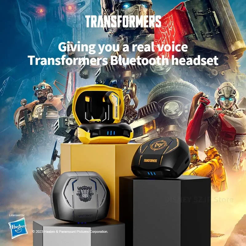 Écouteurs Bluetooth Transformers Bumblebee - Kiano - 20h Autonomie - Jaunes