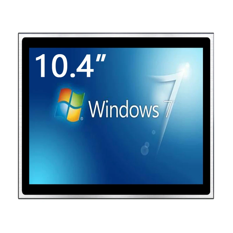 

10.4" Industrial LCD Monitor 10MM Bezel Panel Mount None or With Touch IP65 Rating GS104XGA Series Aluminum Shell Industrial Sc