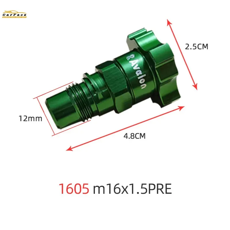 1605 M16*1.5P SATA WARTE Green Airbrush Joint Air Spray Gun Disposable Measuring Cup Car Paint Tool Adapter Link Rod
