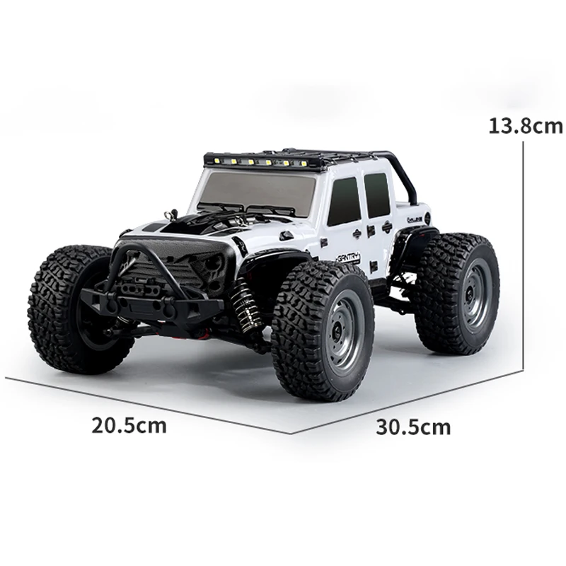 1/16 Rc Cars 16103 50km/h 4x4 Off Road with LED 2.4G Remote Control Car Waterproof Remote Control for Adults and Kids 6