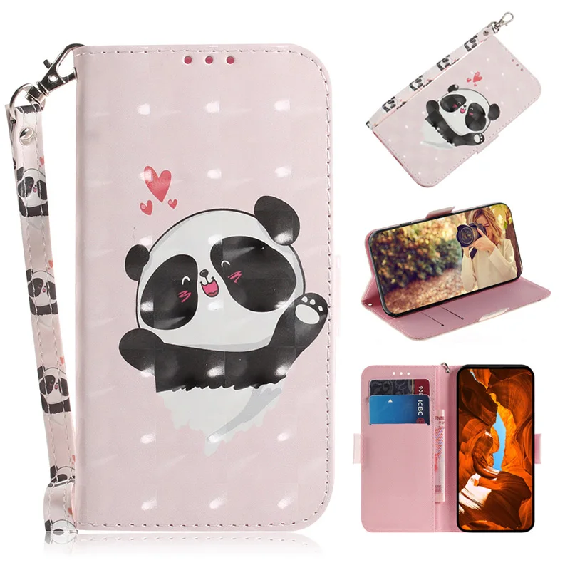 Painted Flip Leather Magnetic Phone Case