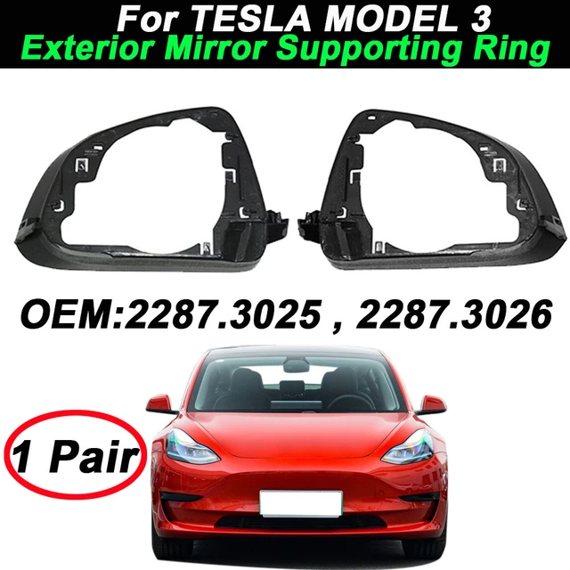 Anneau de Support de Rétroviseur Extérieur Droit, pour TESLA MODEL 3  2287.3025-2287.3026 2017, 2023, 2287.3005, 1/2 Pièces - AliExpress