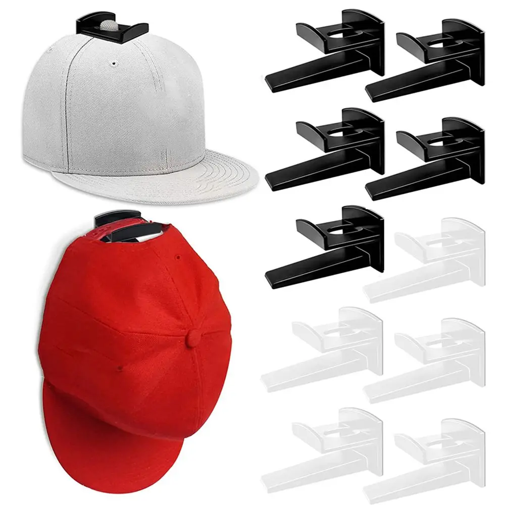 5/8pcs Adhesive Hat Rack Display Hooks for Wall Door Baseball Cap Holder  Closet Storage Organizer Strong Cap Hanger - AliExpress