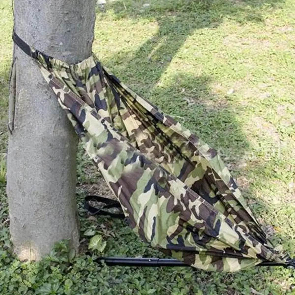 Hammock Seat Chair Camouflage Hunting Seat Chair Outdoor Folding Lightweight & Portable Stool Camping Hangs on Tree