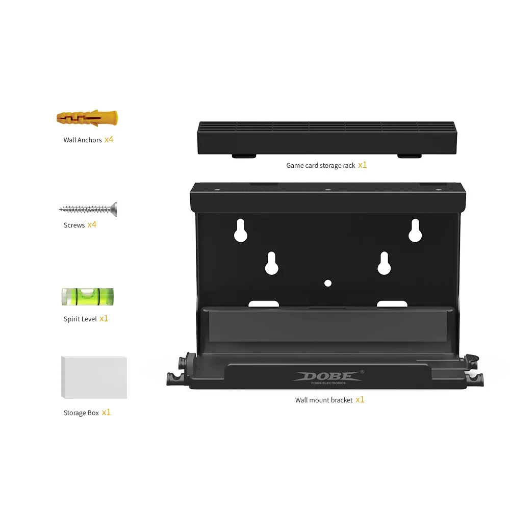 TNS-3118 For Switch For Switch OLED Console Grip Universal 2-in-1 Wall Bracket game card storage box mount storage