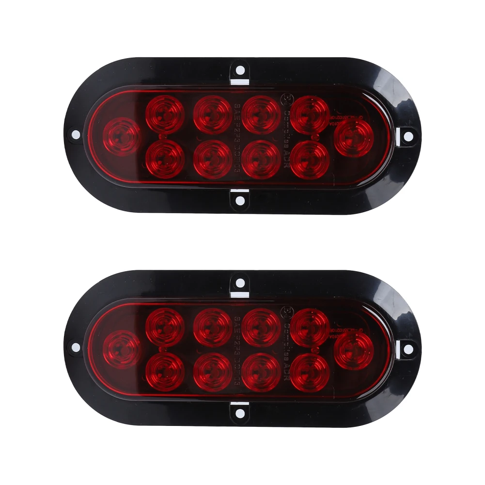 

2Pcs 6 Inch Oval LED Trailer Tail Light Kit Stop Turn Tail Brake Light IP65 Waterproof for 12V Truck Trailer RV UTV Bus
