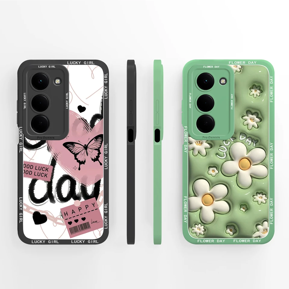 Adorable Girl Avocado Soft Back Cover - Trendy Fall Prevention Case