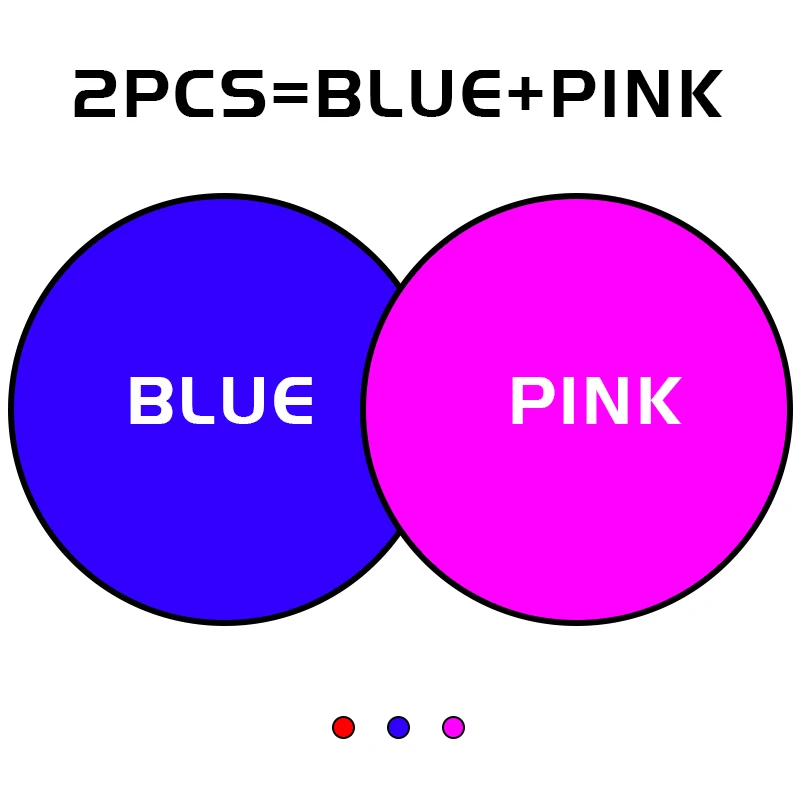 Blue and Pink