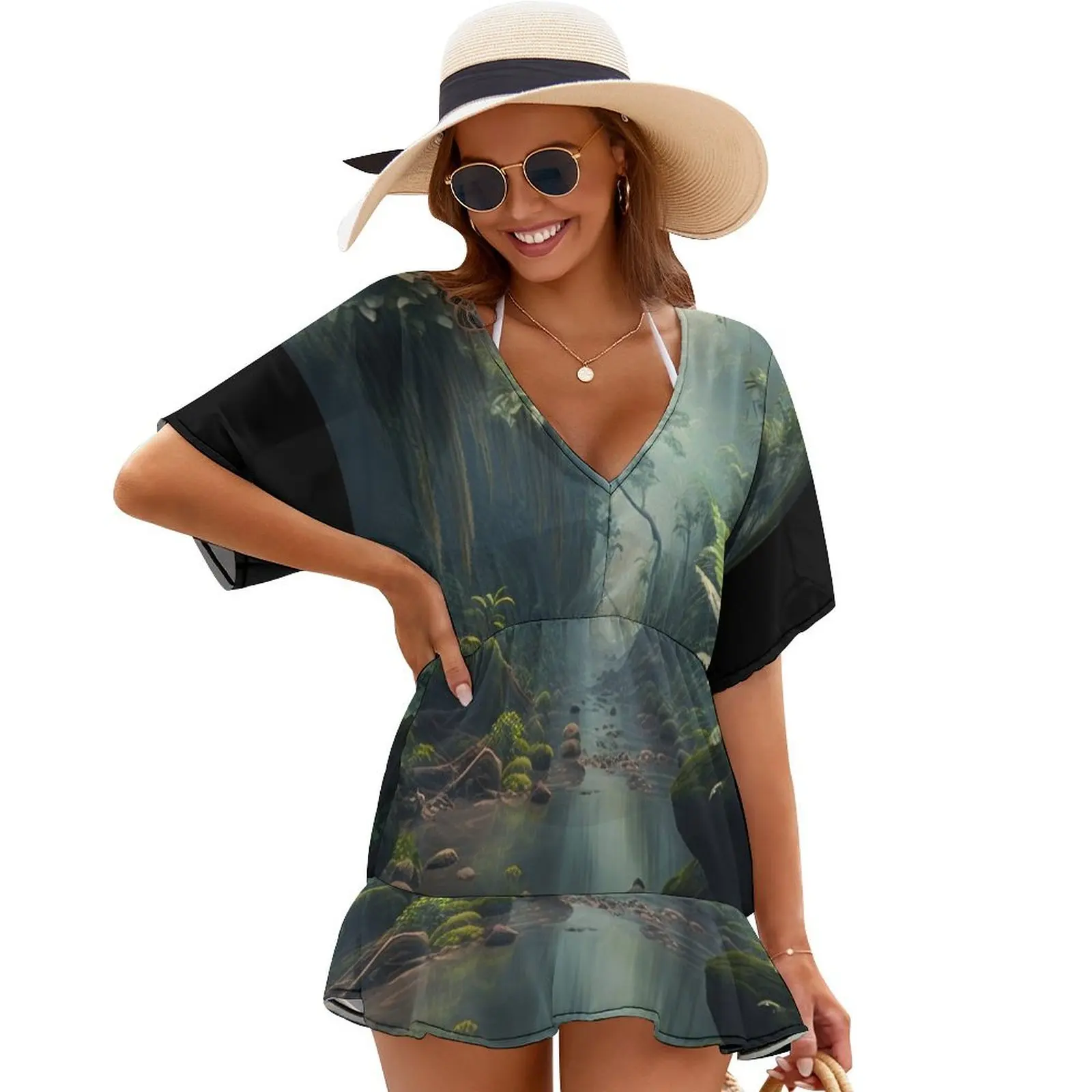 

Awe-Inspiring Rainforest: The Serenity of Opaque Waters Cover Ups beach dress Evening dresses Woman dresses