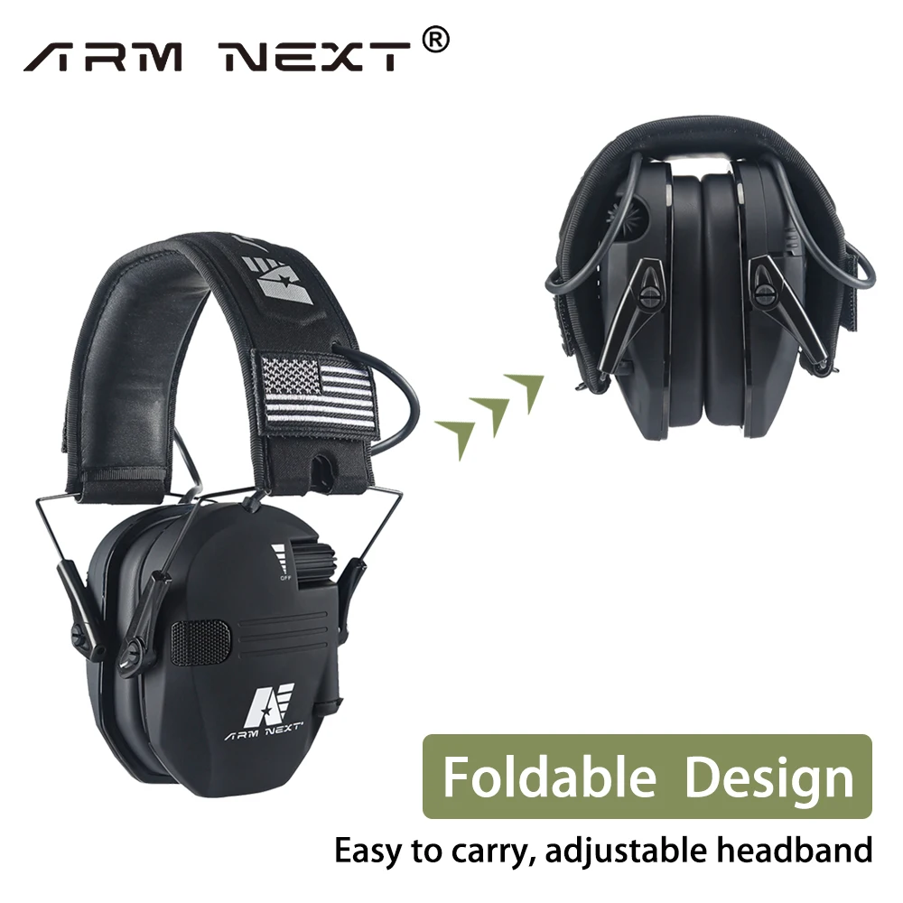 

ARM NEXT Military Tactical Electronic Shooting Earmuffs Outdoor Hunting Sound Pickup Noise Reduction Protection Hearing Headset
